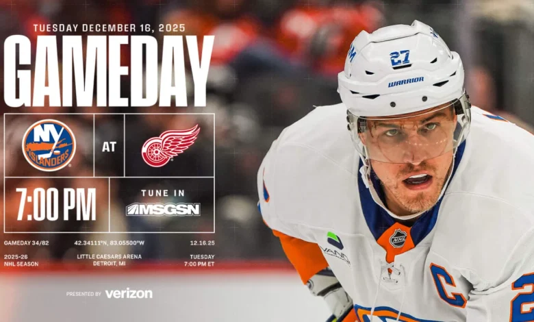 Game Preview: Islanders at Red Wings