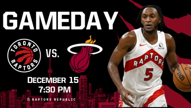 Gameday: Raptors @ Heat, December 15th