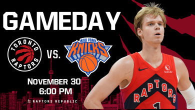 Gameday: Raptors @ Knicks, November 30th