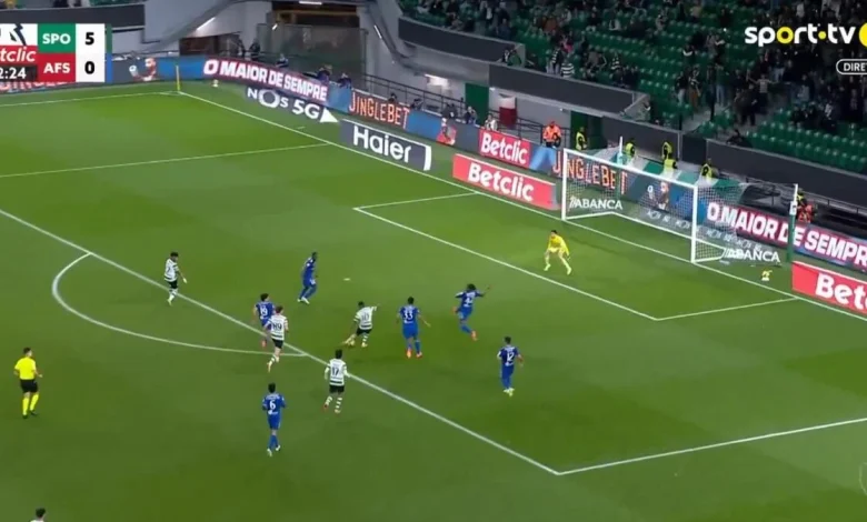 Geny Catamo foi o terceiro a bisar e fechou goleada do Sporting ao Aves SAD