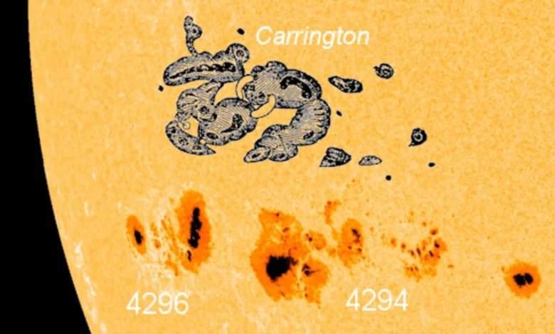 Giant sunspot on par with the one that birthed the Carrington Event has appeared on the sun — and it's pointed right at Earth
