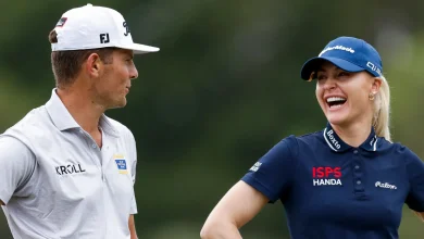 Grant Thornton Invitational: Charley Hull and partner Michael Brennan sit one shot off lead ahead of final round