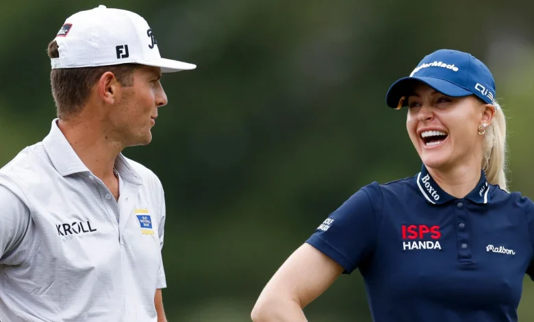 Grant Thornton Invitational: Charley Hull and partner Michael Brennan sit one shot off lead ahead of final round