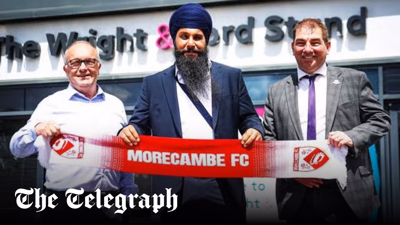 Gurpreet Singh Rehal: Public face of Morecambe FC takeover sanctioned over suspected terrorist links