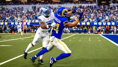 HIGHLIGHTS: Rams TE Colby Parkinson with a 26-yard touchdown catch against the Lions