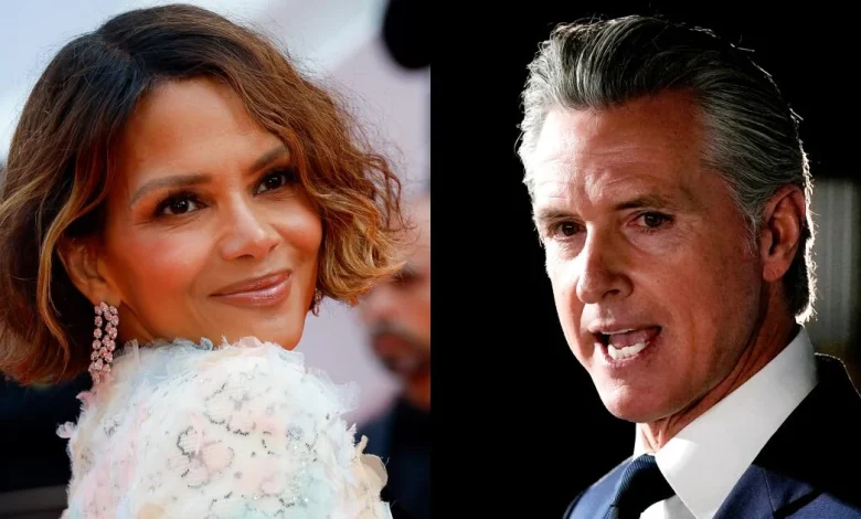 Halle Berry declares Gavin Newsom 'should not be our next president' after he vetoed menopause care bill
