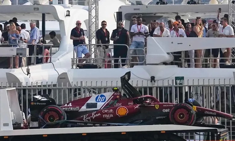 Hamilton crashes in final practice for F1 title-deciding Abu Dhabi GP