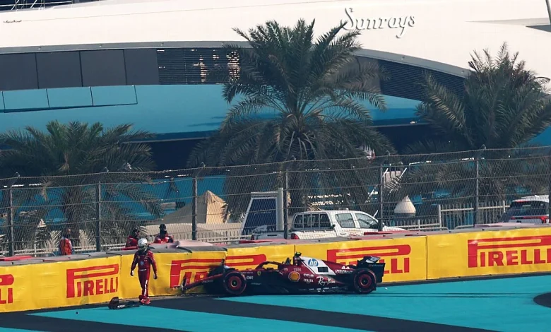 Hamilton crashes out of Abu Dhabi final practice