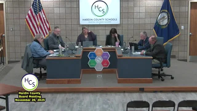 Hardin County Board honors staff and students and reviews math initiatives