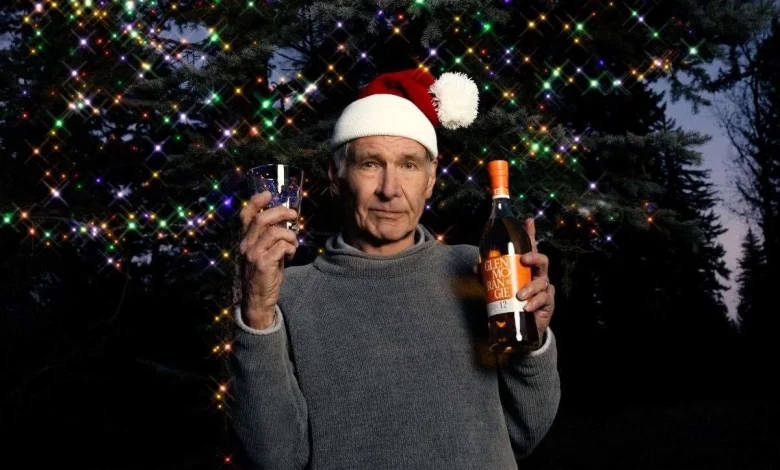 Harrison Ford delivers Christmas message for Tain distillery with a glass of ‘Glenmorungie’