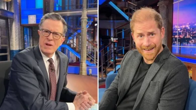 Harry cracks Trump lawsuit joke during Late Show With Stephen Colbert appearance