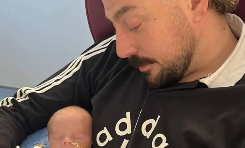 'He needed a couple of operations': The 2 Johnnies star announces arrival of baby boy