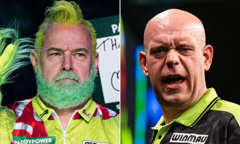 'He won't admit it' - Peter Wright claims darts rival Michael van Gerwen is losing his eyesight but won't confess to it
