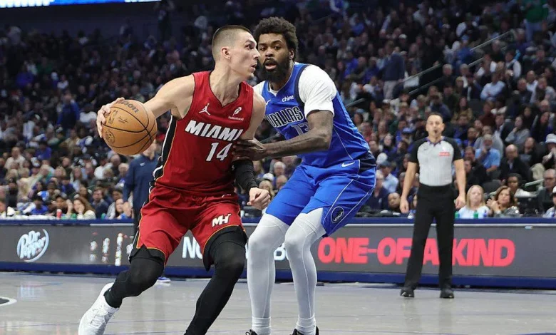 Heat goes cold on threes, loses at Dallas. Takeaways and details