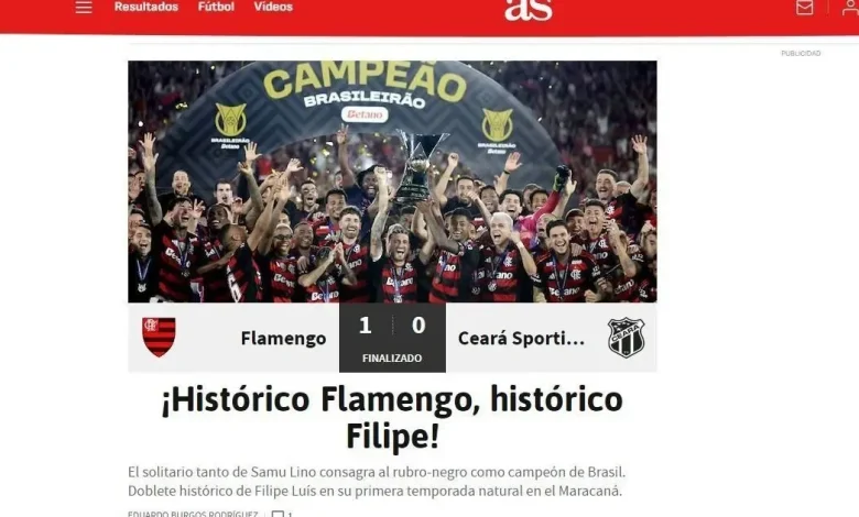 “Histórico”: imprensa internacional repercute título brasileiro do Flamengo