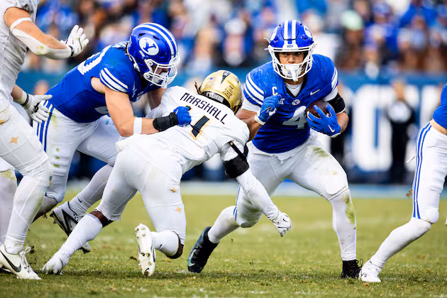 Holy bell cow! BYU's LJ Martin is stomping his way into the record books