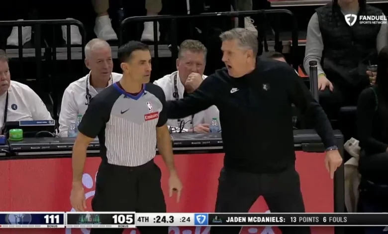 Hot mic catches Chris Finch berating NBA referee in vulgar tirade