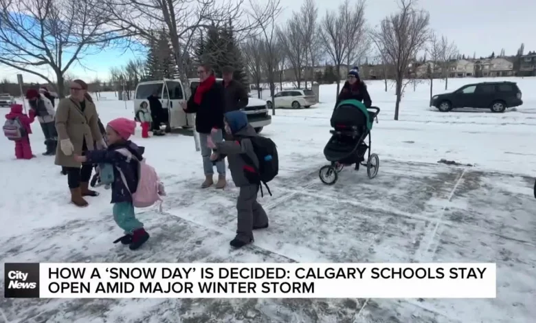 How a ‘snow day’ is decided: Calgary schools stay open amid major winter storm