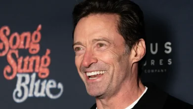 Hugh Jackman has fun with Charlie Berens at Kegel's Inn in West Allis