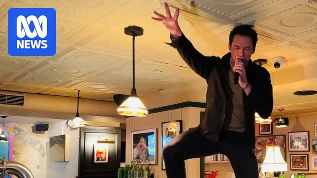 Hugh Jackman surprises fans with impromptu New York pub performance