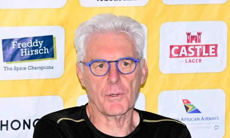 Hugo Broos to assess fringe players in Bafana AFCON send-off match