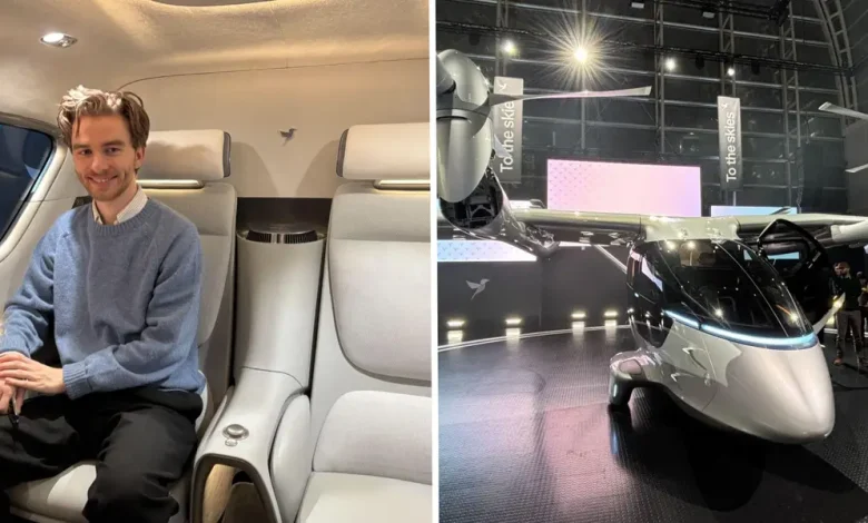 I went inside Vertical Aerospace's brand new flying taxi, which uses tech from an F-35 fighter to help it hover