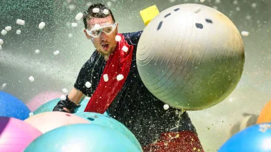 I’m A Celeb stars’ clothes knocked off in wet and wild Celebrity Cyclone trial ahead of grand finale