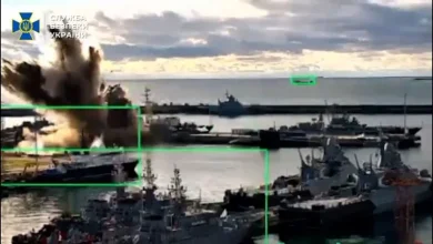 In a first, Ukraine says it struck Russian submarine in Black Sea port with underwater drones