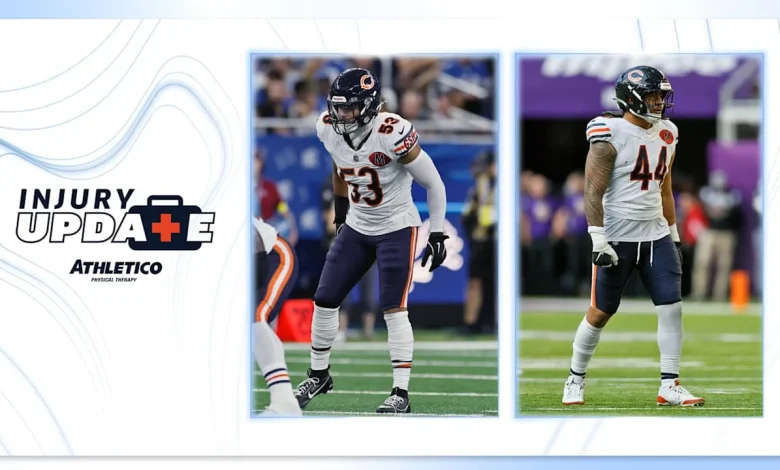 Injury Update: LBs T.J. Edwards, Noah Sewell set to return versus Packers Sunday