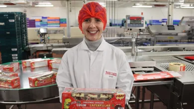 Inside M&S at Christmas