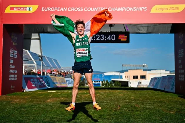 Ireland claim men’s silver as tearful Nick Griggs seals U-23 individual and team gold at European Cross Country Championships