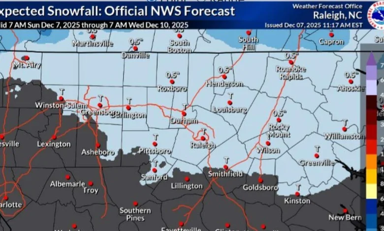 Is snow coming to the Triangle Monday? The odds have changed a bit.
