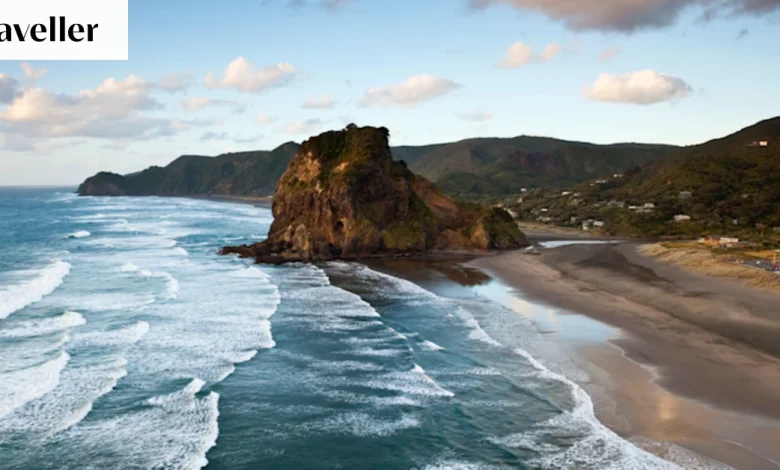 It’s no Bondi, but this dark, wild beach is startlingly beautiful