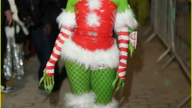 JADE Dresses as The Grinch for Her Festive Birthday Party in London