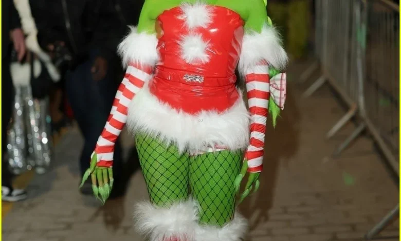 JADE Dresses as The Grinch for Her Festive Birthday Party in London
