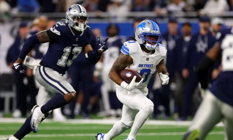 Jahmyr Gibbs gives Lions a 10-3 lead