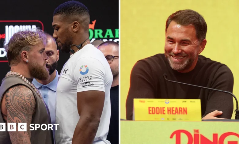 Jake Paul vs Anthony Joshua: Eddie Hearn has no 'real defence' for bout but insists fight not scripted