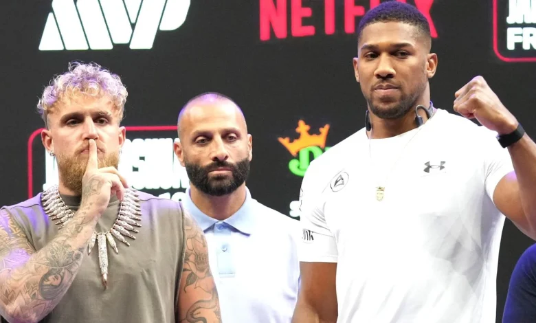 Jake Paul vs Anthony Joshua: Heated words exchanged between YouTube star and British heavyweight ahead of fight