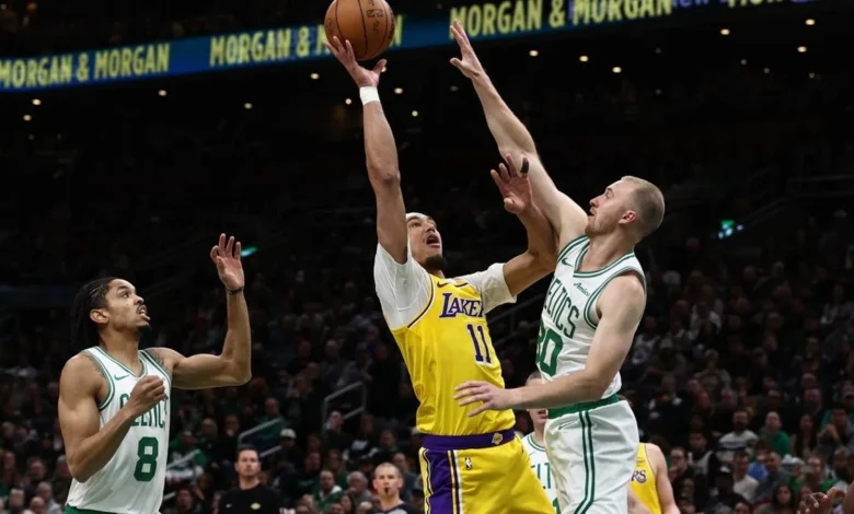 Jaylen Brown leads Celtics past depleted Lakers to 4th straight win