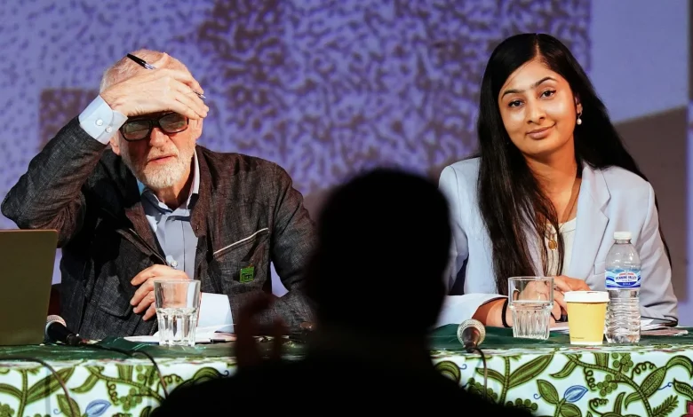 Jeremy Corbyn declines to call Zarah Sultana a friend as Your Party holds first conference