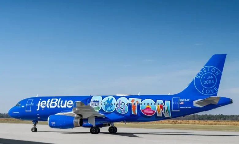 JetBlue has a new Boston-themed plane. Here's what it looks like