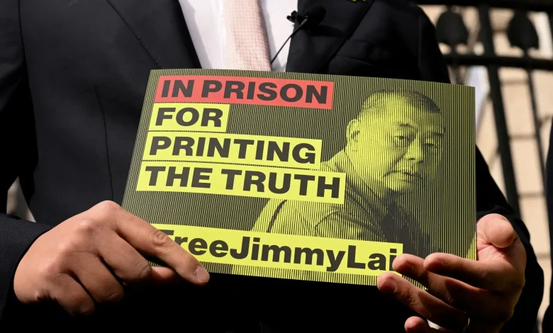 Jimmy Lai supporters queue outside Hong Kong court ahead of verdict