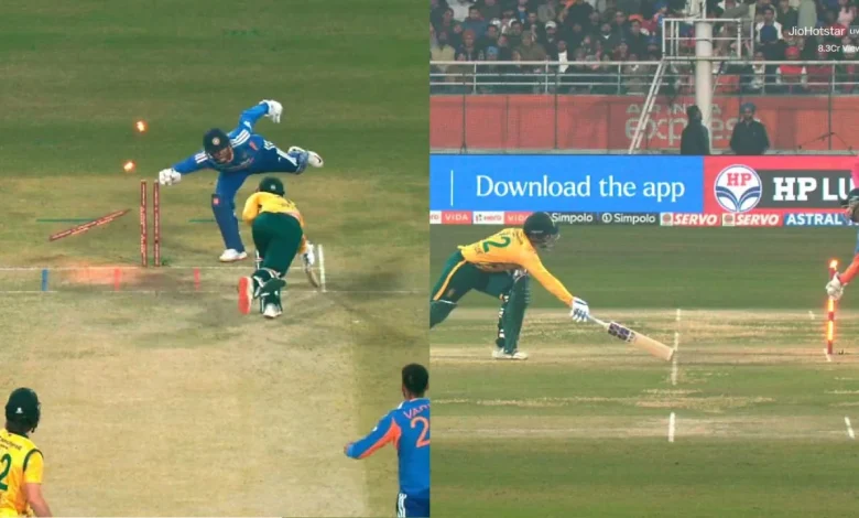 Jitesh Sharma pulls off MS Dhoni-esque run-out to deny Quinton de Kock a century in 2nd T20I