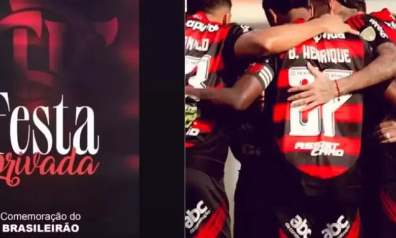 Jogadores do Flamengo organizaram festas antes da vitória no Brasileirão