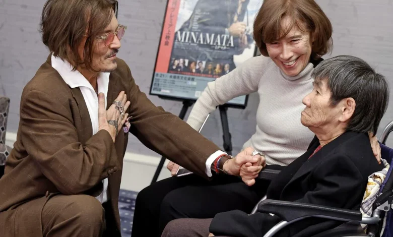 Johnny Depp meets with Minamata victim after 2020 film on pollution case
