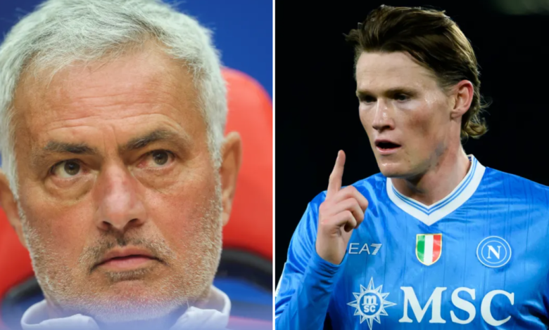 Jose Mourinho shuts down Scott McTominay question before Benfica v Napoli reunion