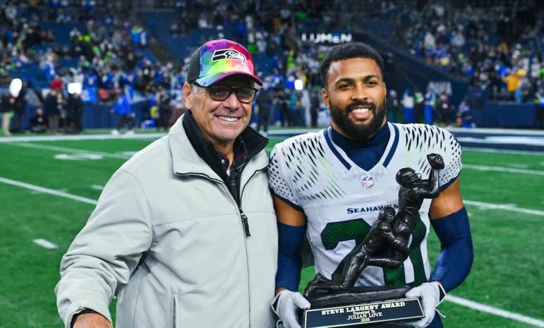 Julian Love Named 2025 Steve Largent Award Winner