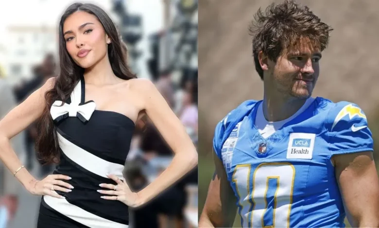 Justin Herbert’s GF Madison Beer shows off white swimsuit top while unveiling tracklist for upcoming album “Locket”