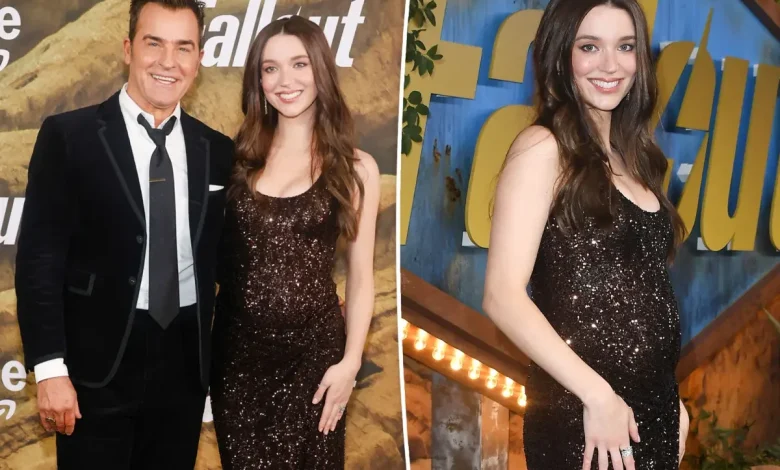 Justin Theroux’s wife Nicole Brydon Bloom is pregnant, expecting couple’s first child