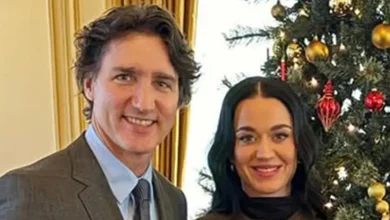 Katy Perry and Justin Trudeau Meet With Former Prime Minister of Japan